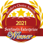 Readers Choice Awards Banner in Red and Yellow