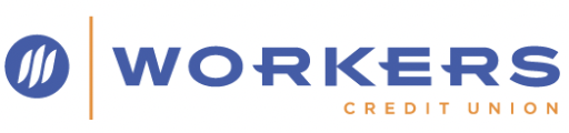 Workers Credit Union Logo in Blue and Orange Color