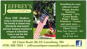 Jeffrey's Antique Co-Op Mall business card